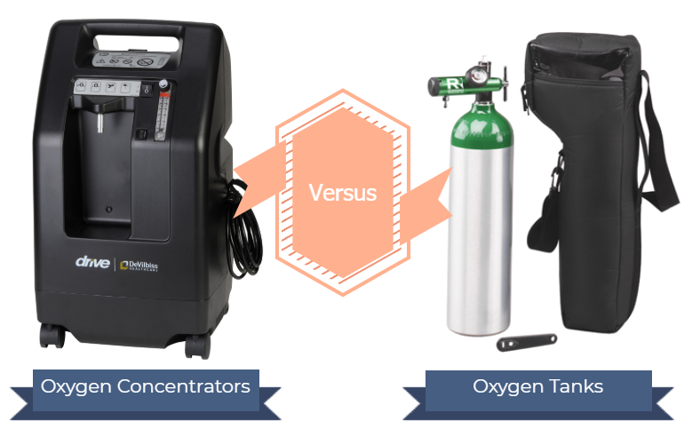 Oxygen Tanks vs. Oxygen Concentrators